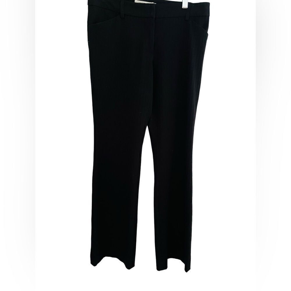 Centre Ville Paris black tonal striped dress flare trousers size 4.